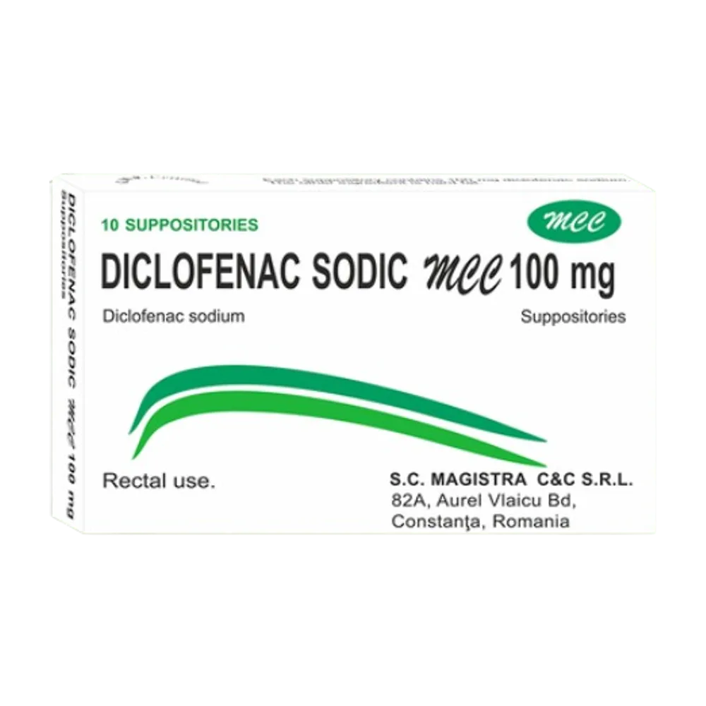Diclofenac Supp 100 mg
