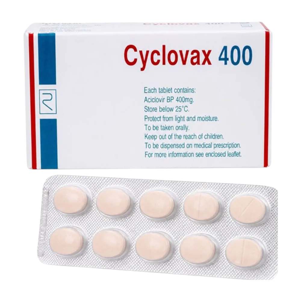 Cyclovax 400 mg x 10 tab