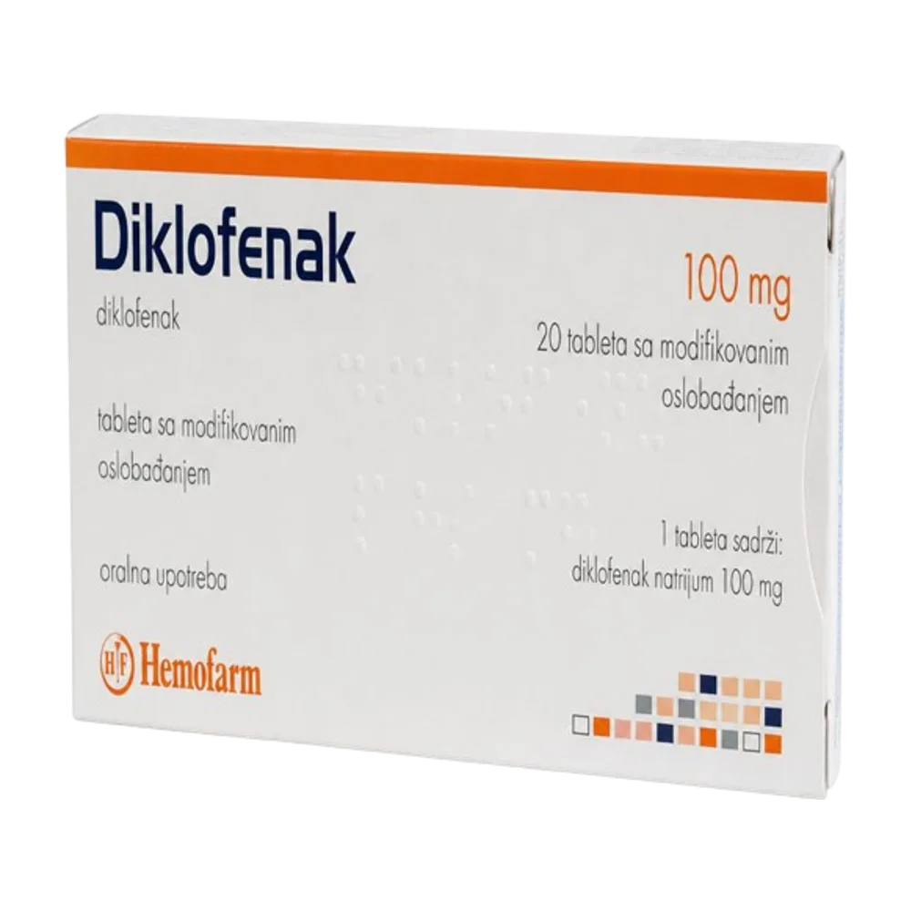 Diklofenak 100 mg x 20 tab