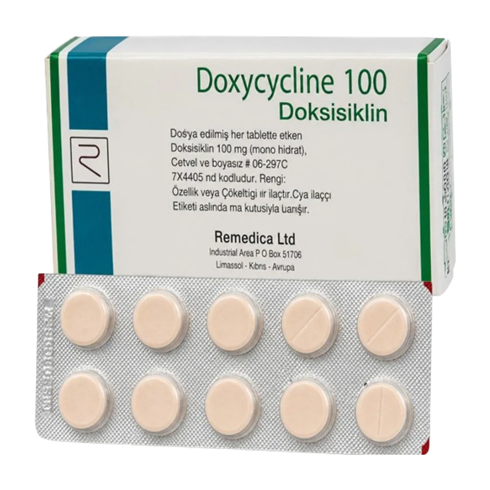 Doxycycline 100 mg x 10 tab