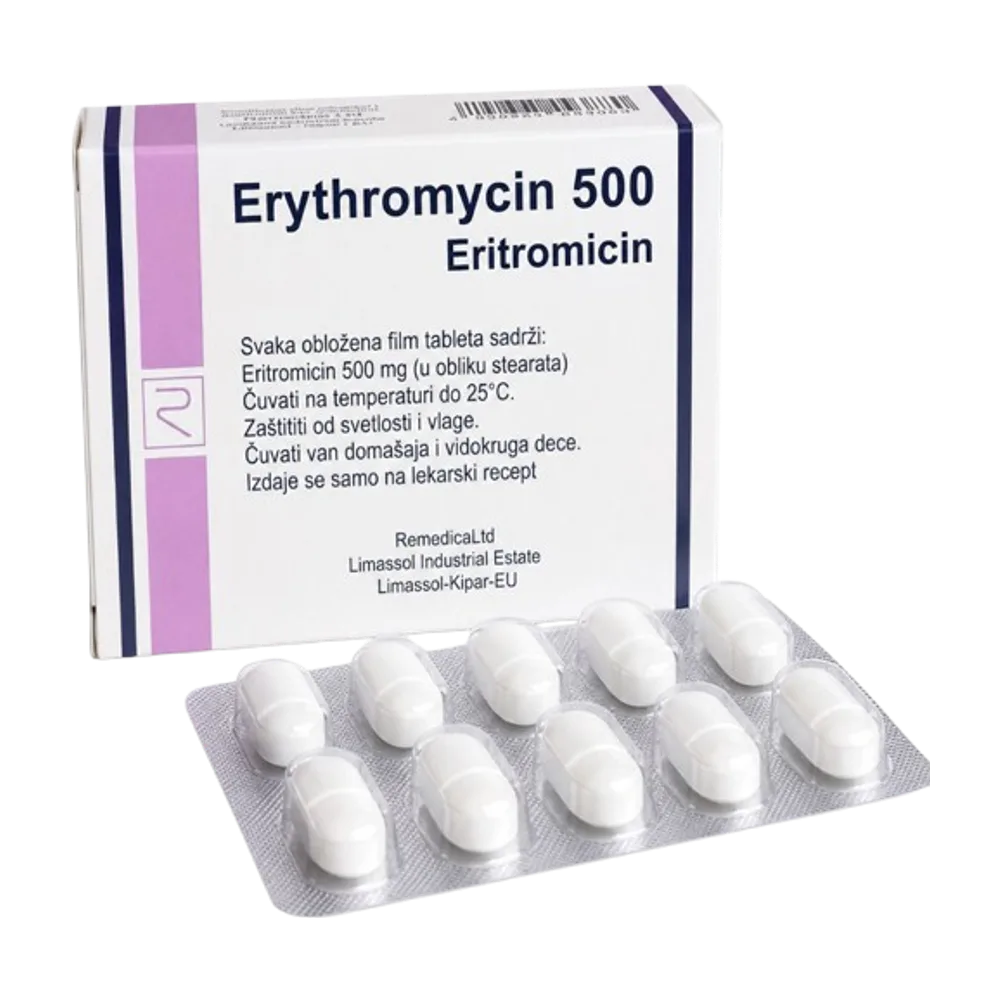 Erythromycin 500 mg x 20 tab