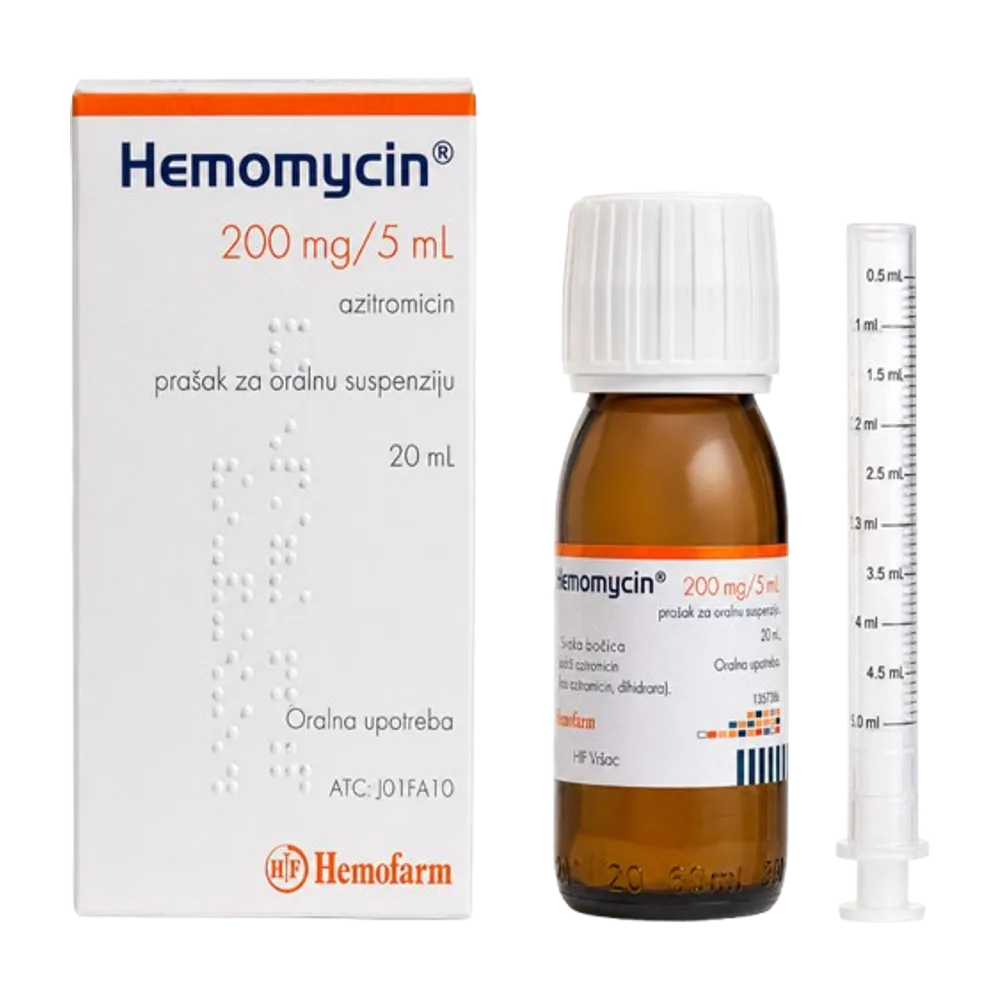 Hemomycin azitromicin 200 mg/5 ml syrup 20 ml