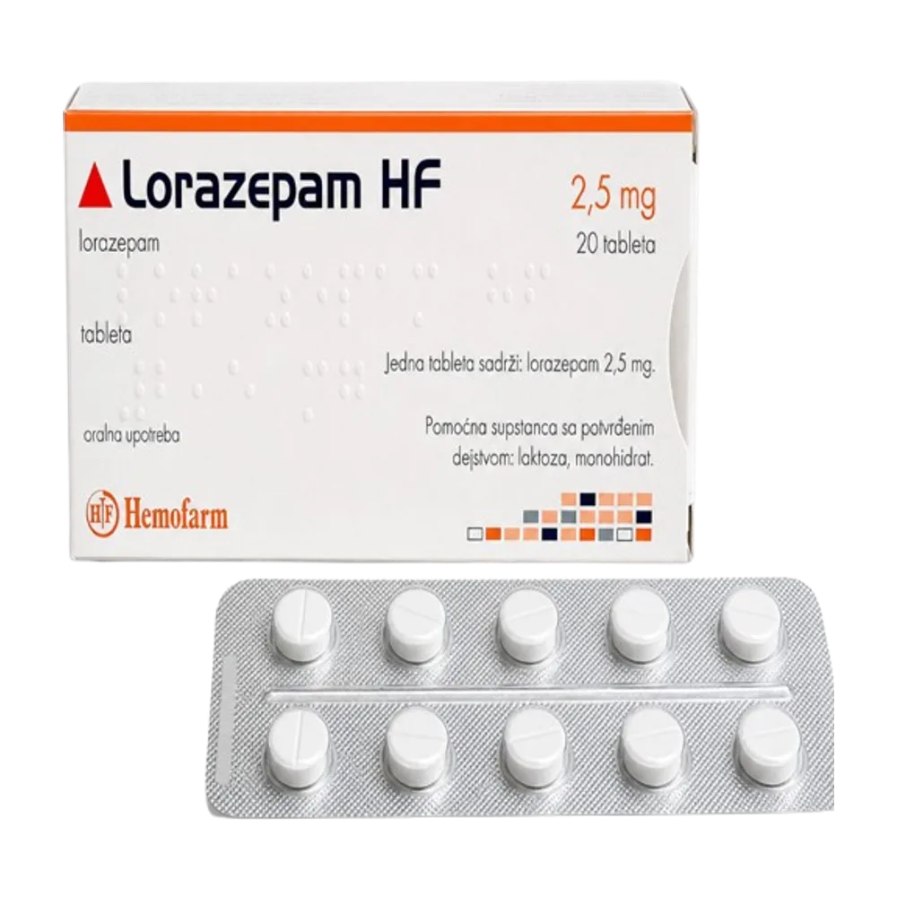 Lorazepam HF 2.5 mg x 20 tab