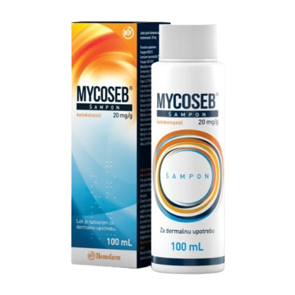 Mycoseb 2% ketokonazol 20 mg/g 100 ml