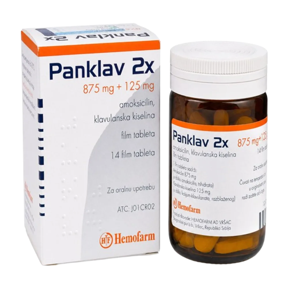 Panklav 2 x 875 mg + 125 mg 14 tab