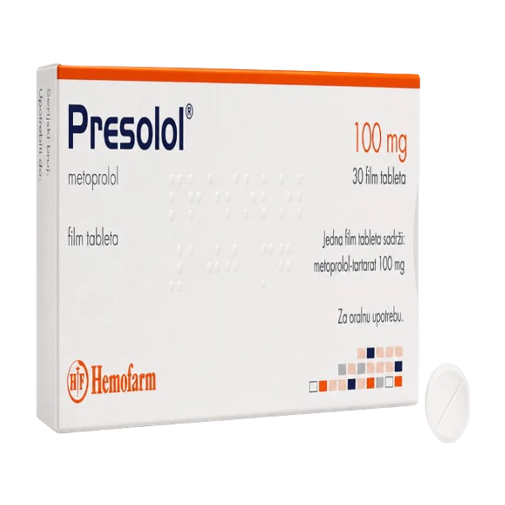 Presolol metoprolol 100 mg x 30 tab