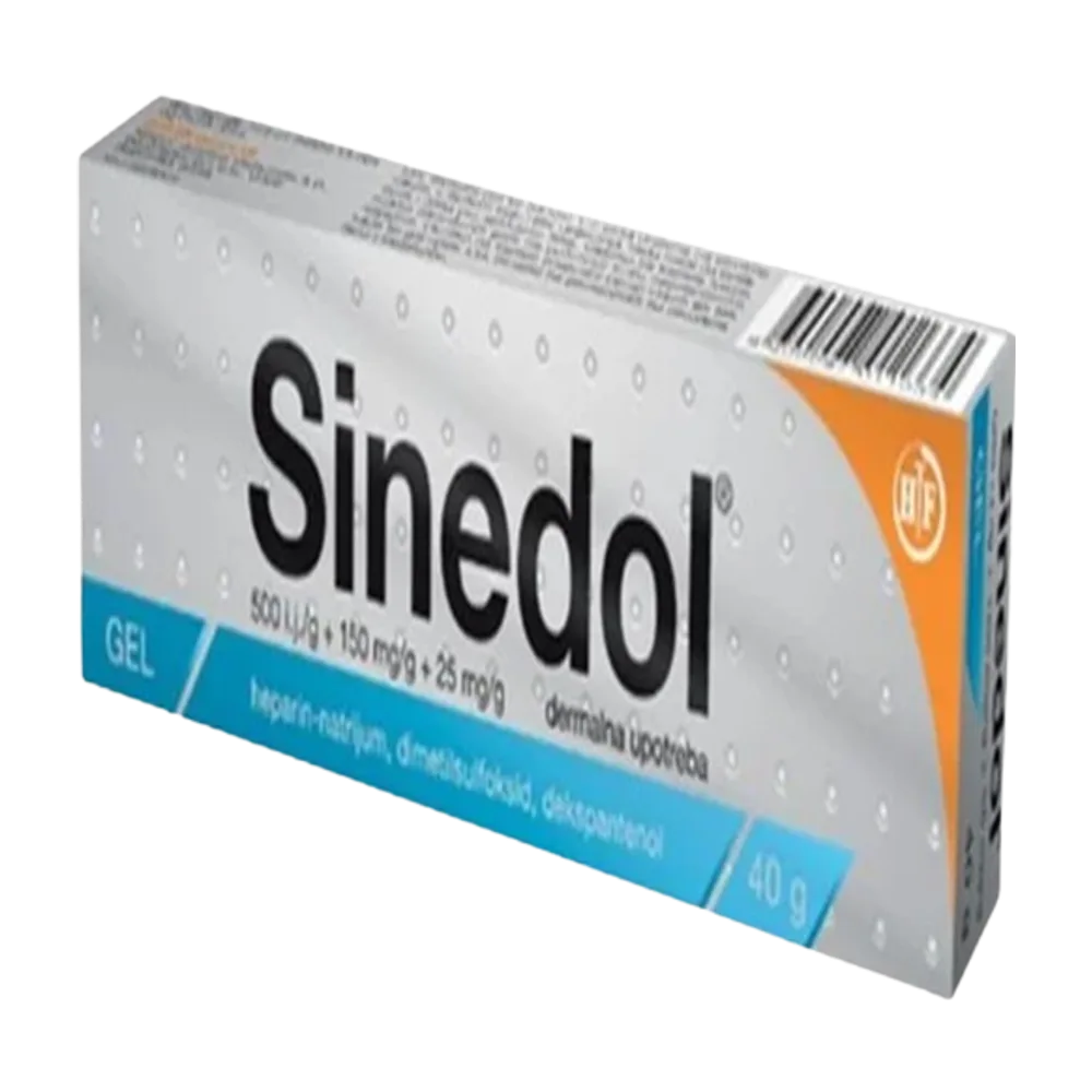 Sinedol gel 500 I.J/G +150 g/g+25 mg/g 40 g