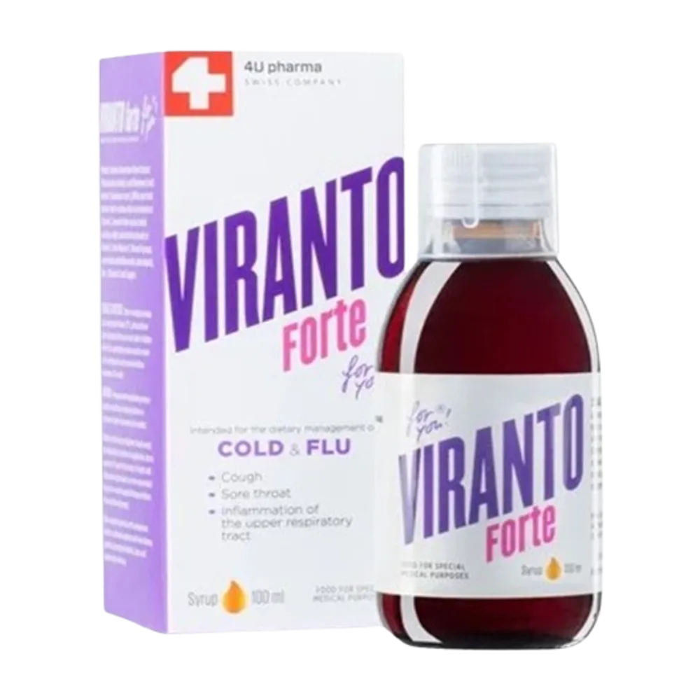 Viranto forte syrup cold&flu 1-3 years 100 ml