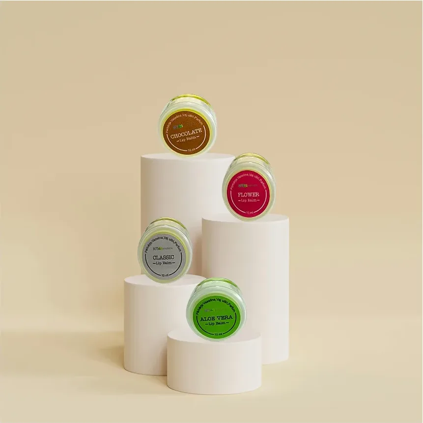 Lip balm chocolate, classic, flower, aloe vera 10 ml
