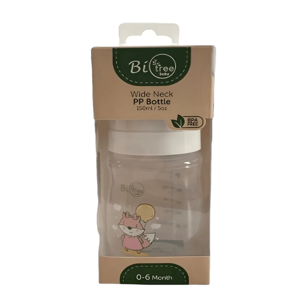 Wide Neck PP Bottle 150 ml 0-6 Month (Bio Tree)