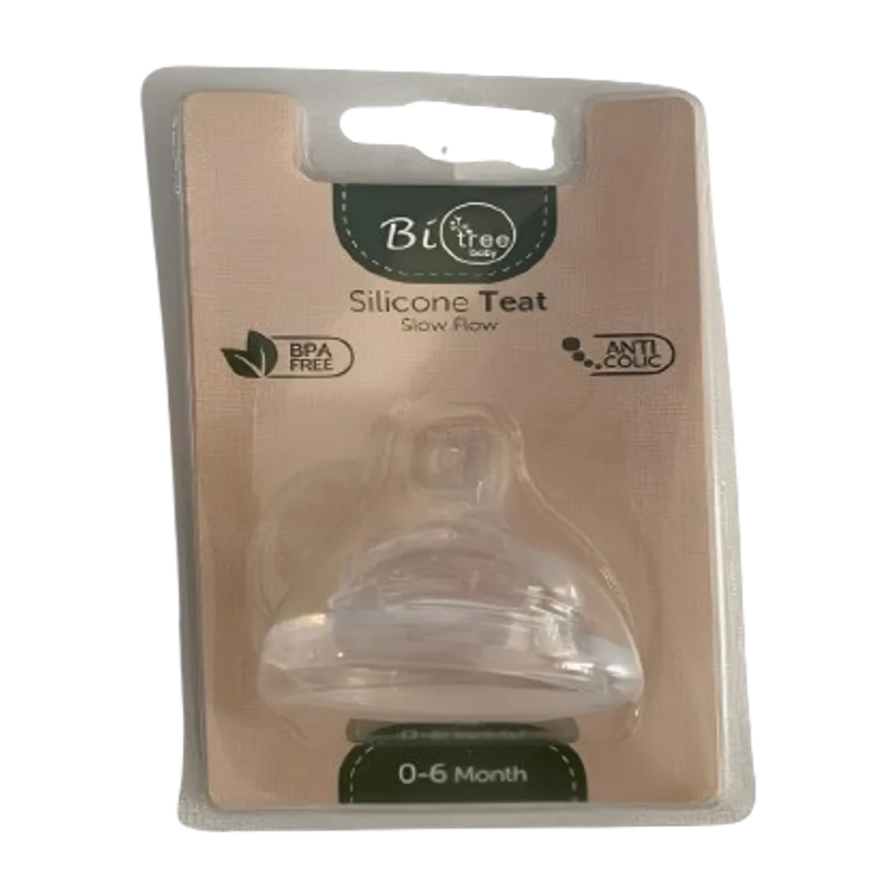 Silicone Teat Slow Flow 0-6 Month (Bio Tree)