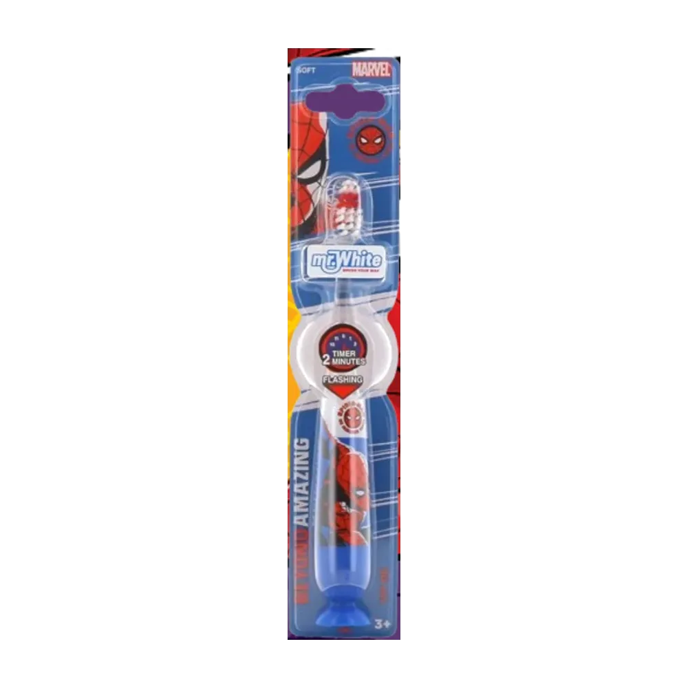 Spiderman Brush Soft Timer 2-min Flashing 3+
