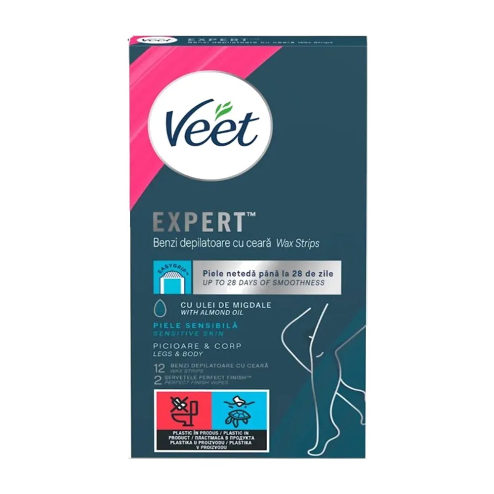 Veet Expert Wax Strips for Sensitive Skin