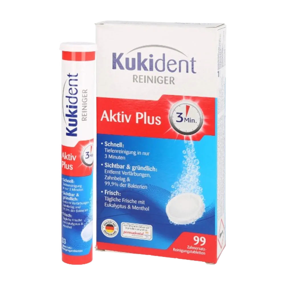 Kukident reiniger aktiv plus 1×33 eff A3