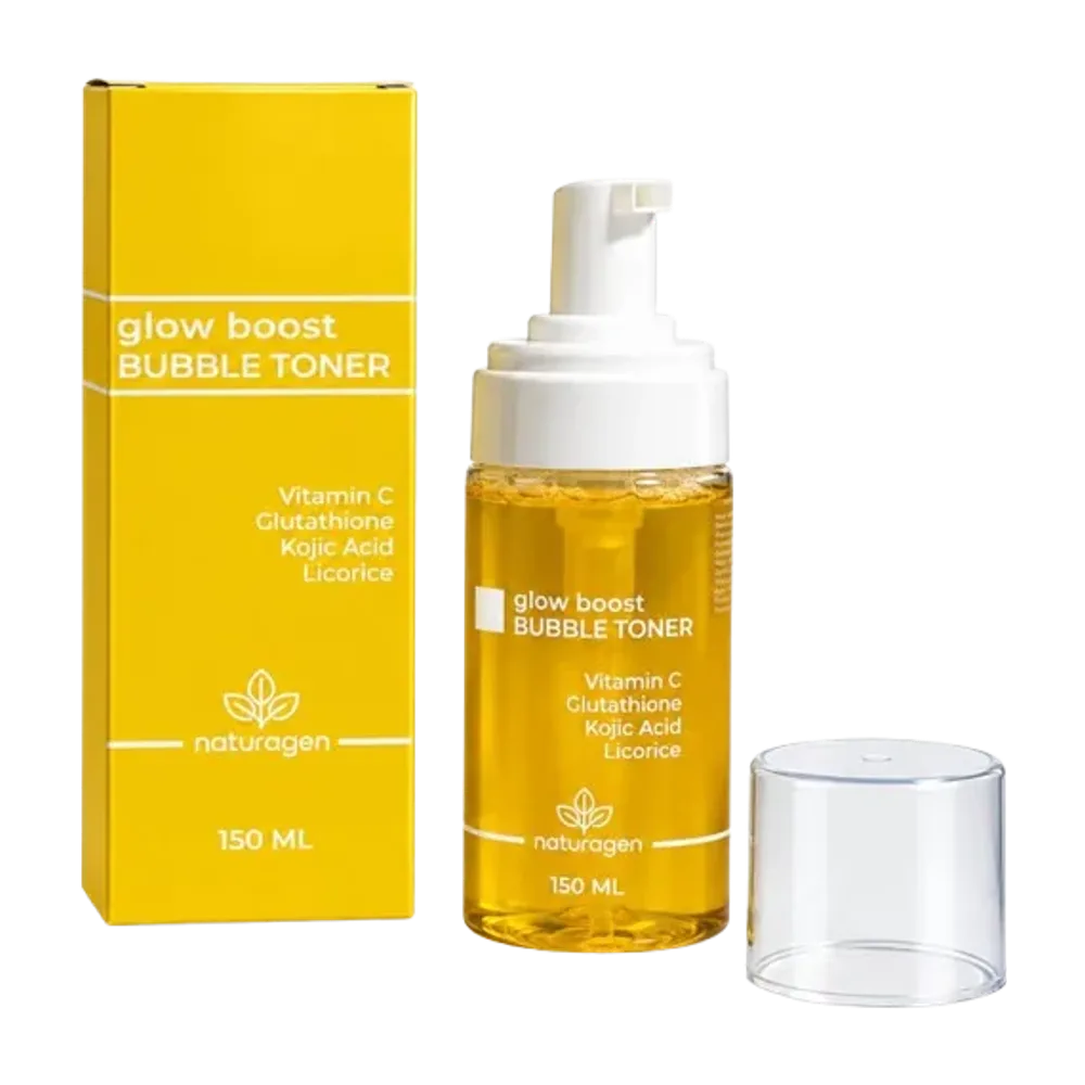 Bubble toner vitamin c glutathione kojic acid licorice 150 ml