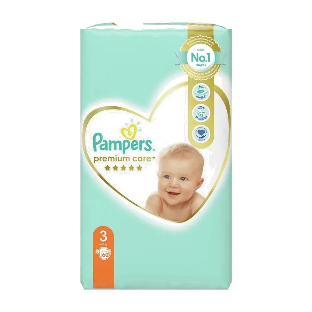 Pampers Premium Care (3) 6-10 kg A60
