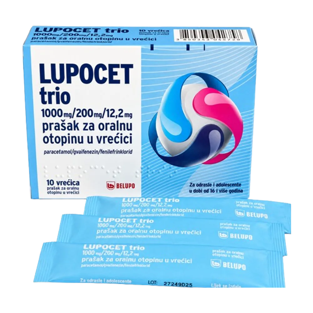 Lupocet trio 1000 mg/200 mg/12.2 mg