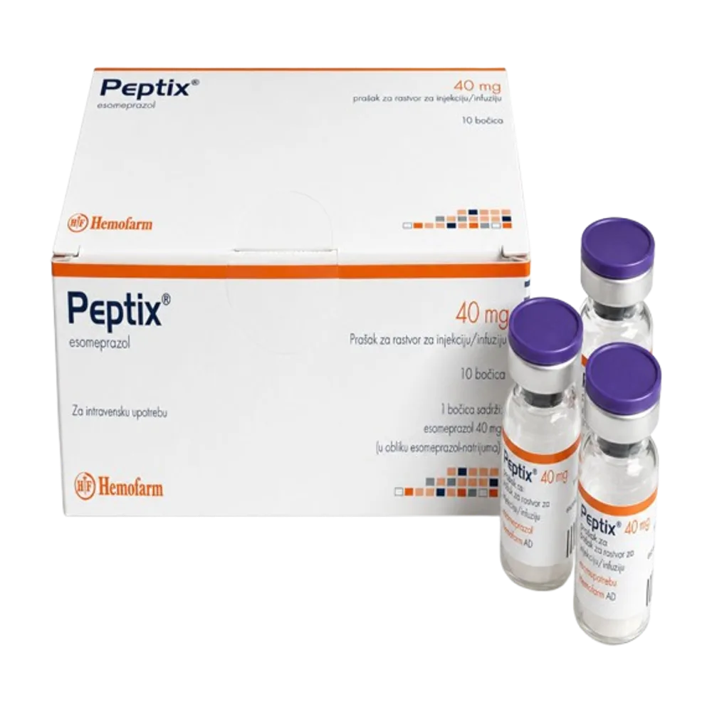 Peptix esomeprazole 40 mg X A10 amp