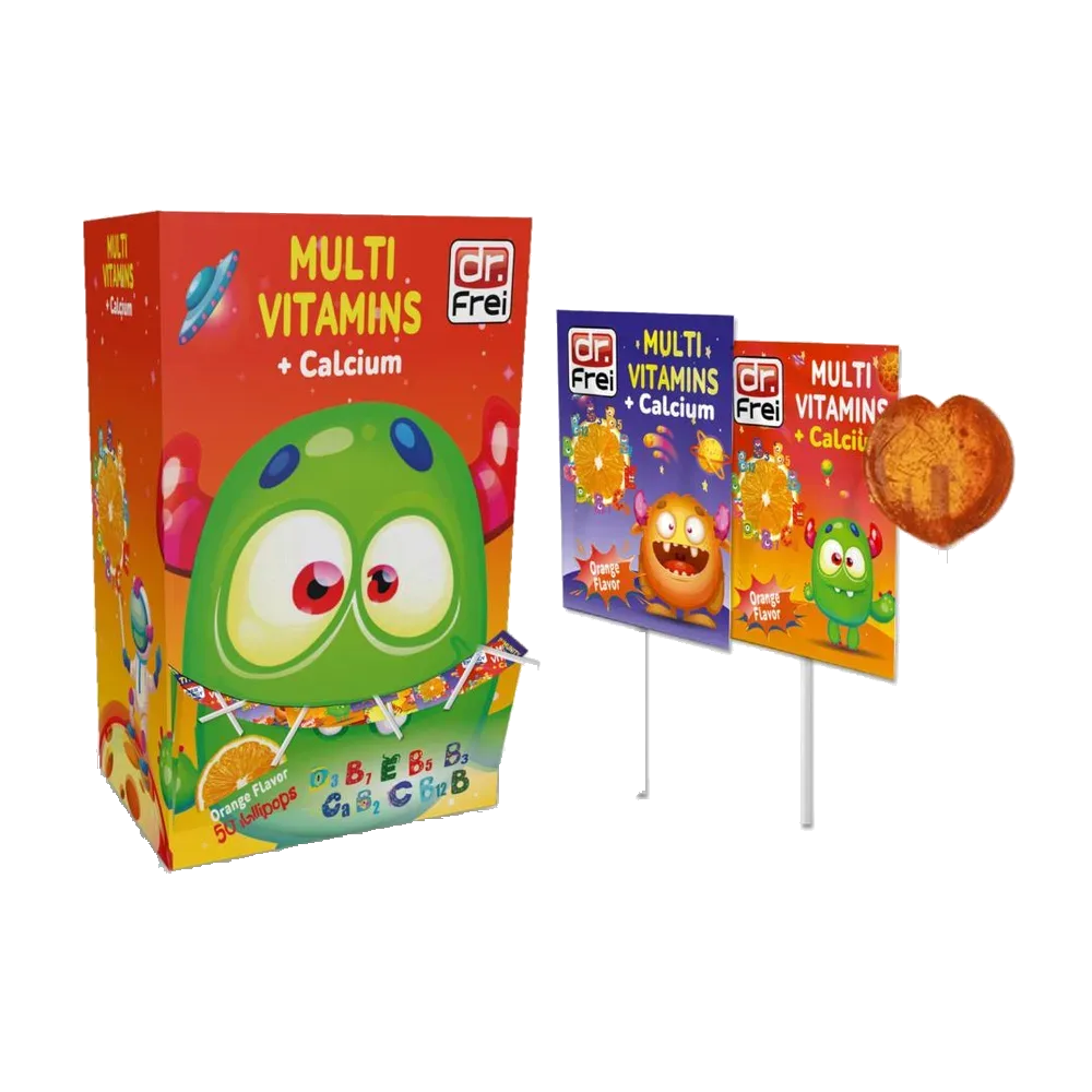 MULTIVITAMINS + Calcium 50 LOLLIPOPS