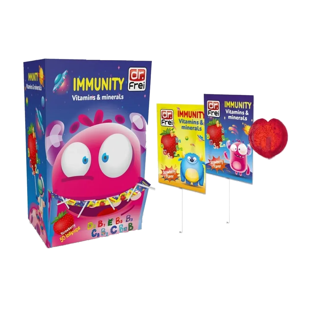 IMMUNITY Vitamins & minerals 50 LOLLIPOPS