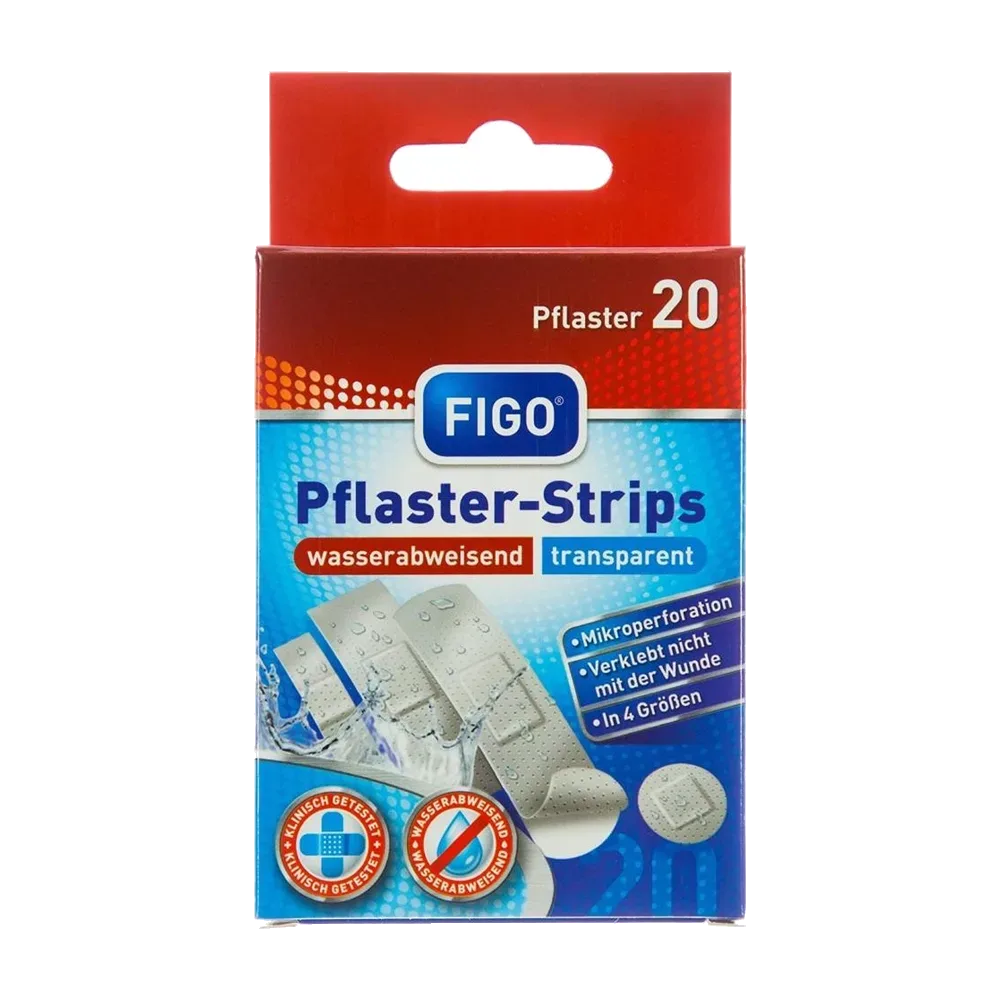 Pflaster – strips transparent 4 forma A20
