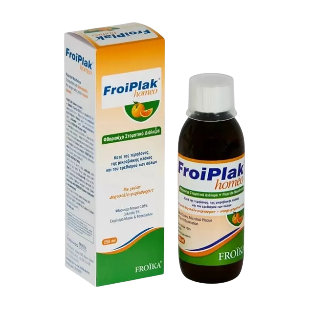 Froiplak Homeo Fluoride Mouthrinse Orange 250 ml