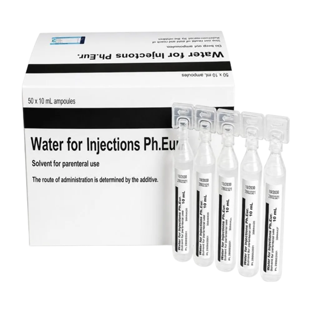 Water for injections ph.eur . 50X10ml amp