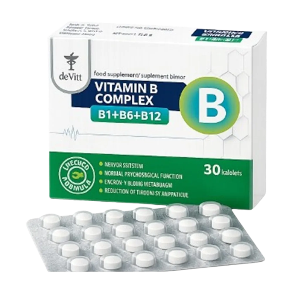 Vitamin B complex B1+B6+B12 30tablets