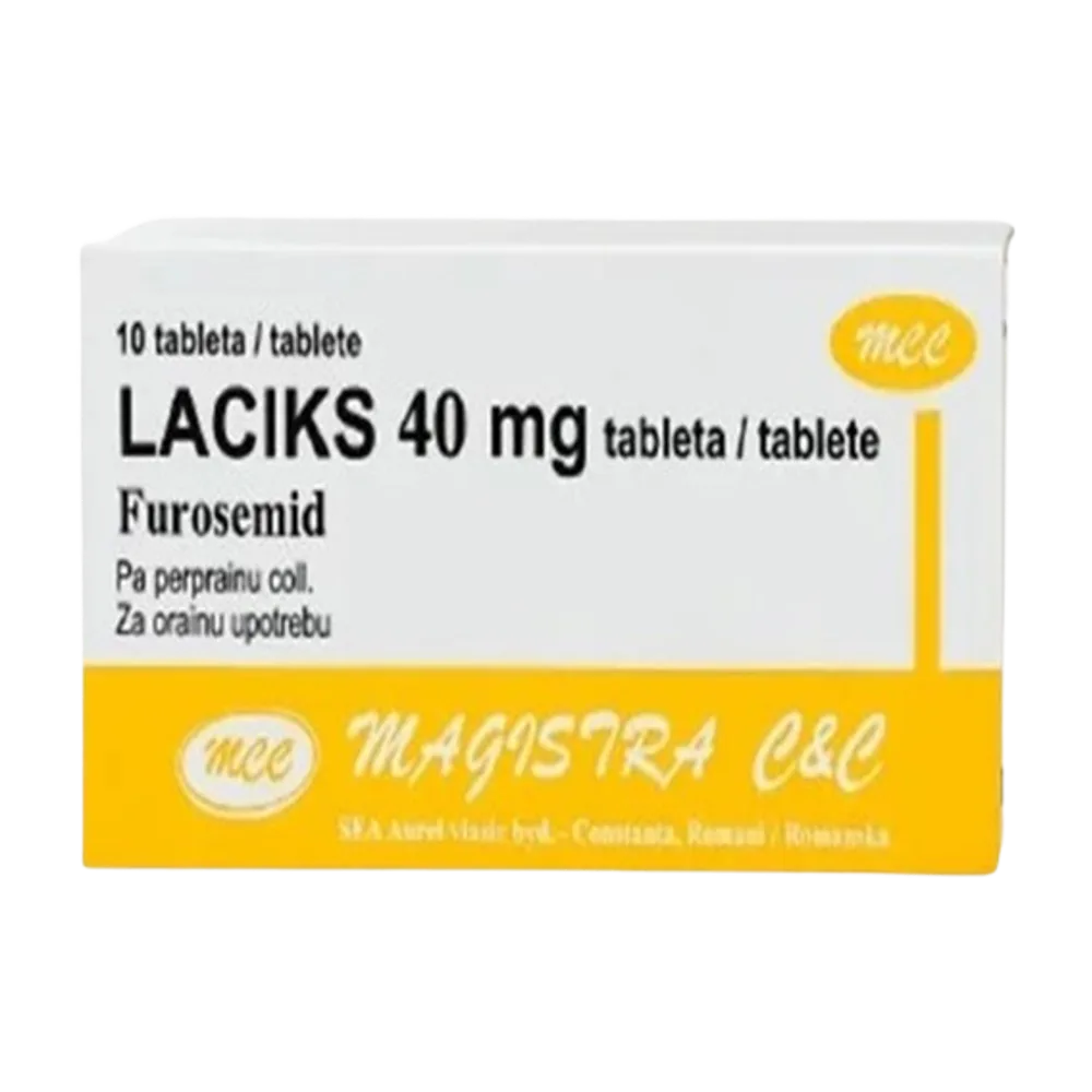 Laciks 40 mg 10 tab