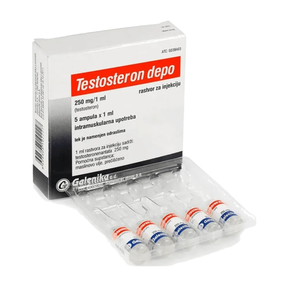 Testosteron depo 250 mg/ml 5 amp x 1 ml