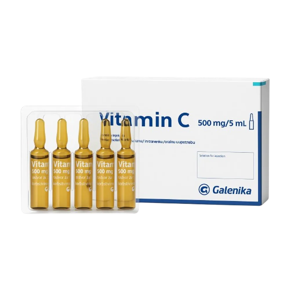 Vitamin C amp 500 mg/5 ml A50