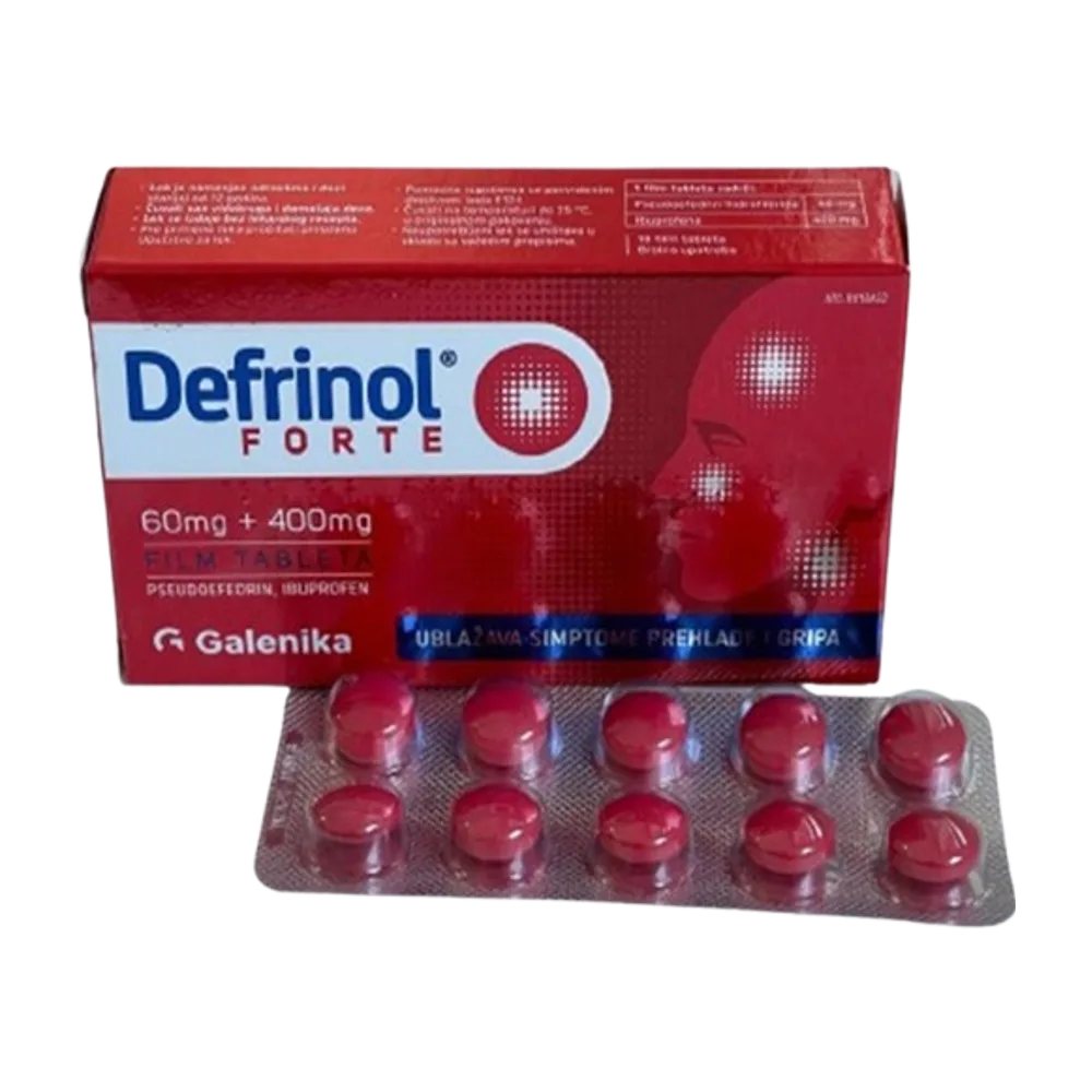 Defrinol forte 60 mg+400 mg 10 tableta