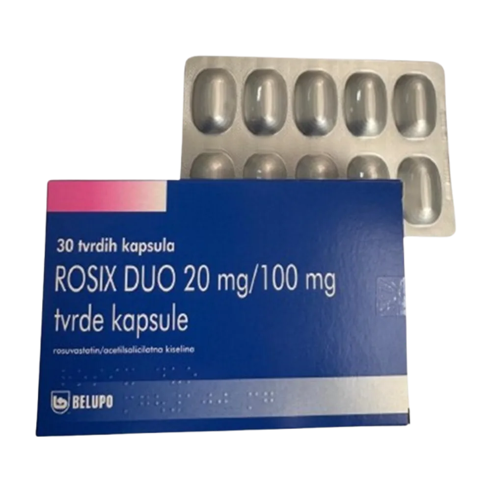 Rosix duo 20 mg/100 mg x 30 caps