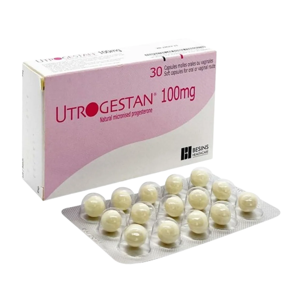 Utrogestan ( Progesterone ) 100 mg x 30caps