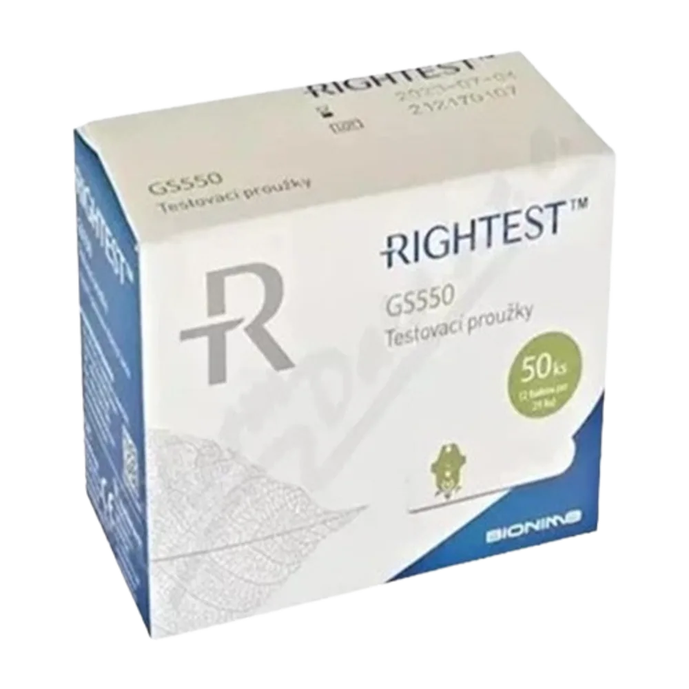Rightest test per glucometer GS550