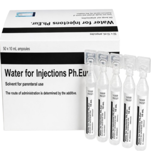 Water for injections ph.eur . 50X10ml amp (5295)